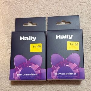 Multicolor heart, star, flowers Hair Gem Refill Set